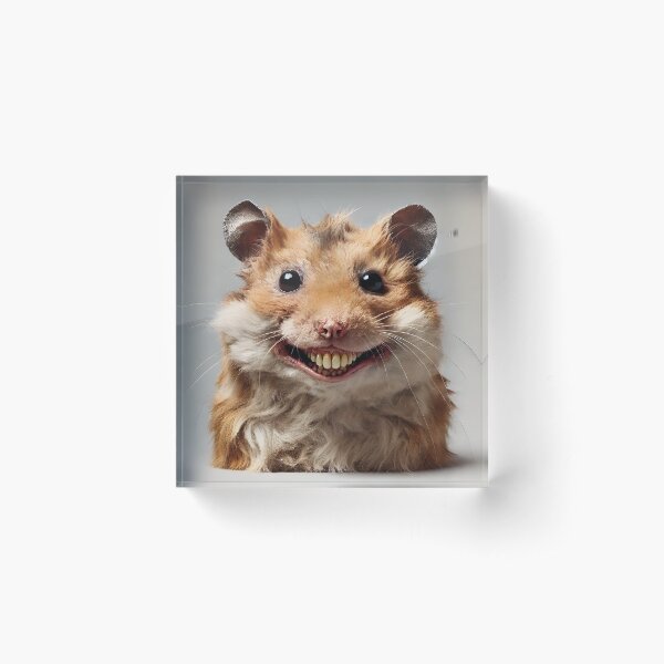 Item preview, The Hamster's Haunting Smile designed and sold by ArtPrintsUSA.