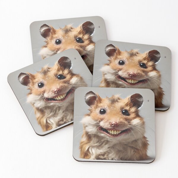 Item preview, The Hamster's Haunting Smile designed and sold by ArtPrintsUSA.