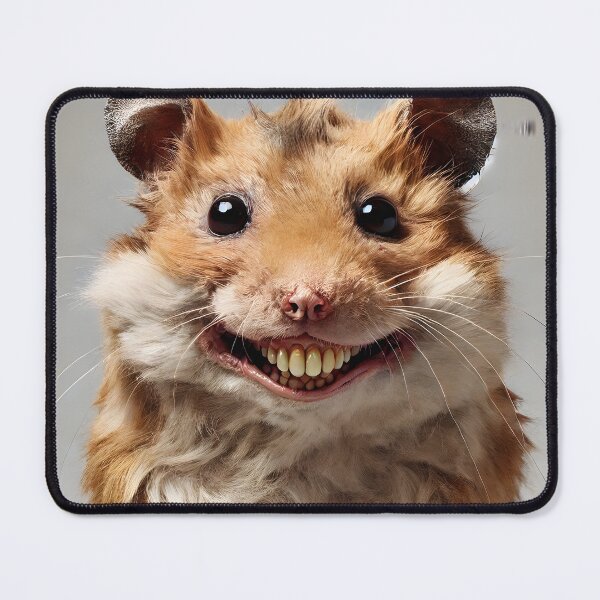 Item preview, The Hamster's Haunting Smile designed and sold by ArtPrintsUSA.