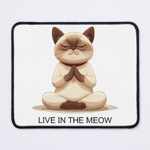 Item preview, Zen Meditating Cat Illustration designed and sold by AtlanticAvenue.