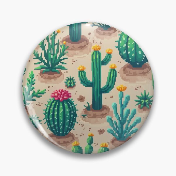 Item preview, Pixel Cactus Pattern designed and sold by NaturePixel.