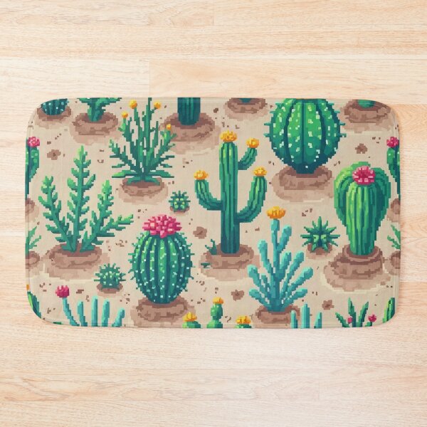 Item preview, Pixel Cactus Pattern designed and sold by NaturePixel.
