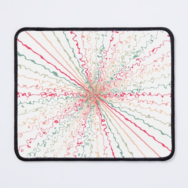Item preview, Rainbow Colorful Ripple Sun Rays Burst White designed and sold by EvergreenMotifs.