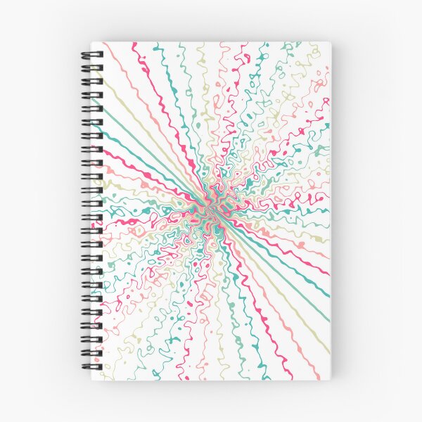 Item preview, Colorful Ripple Abstract Sun Rays Burst Cursive Rainbow designed and sold by EvergreenMotifs.