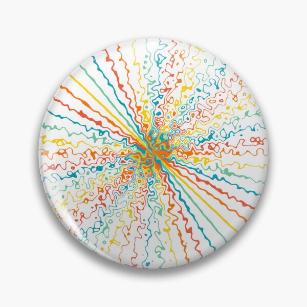 Item preview, Colorful Ripple Sun Rays Burst Sunny Polychrome Waves designed and sold by EvergreenMotifs.
