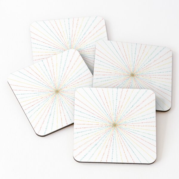 Item preview, Colorful Ripple Sun Rays Burst Sunny Polychrome Waves designed and sold by EvergreenMotifs.