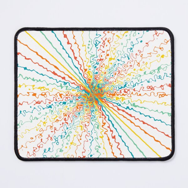 Item preview, Colorful Ripple Sun Rays Burst Sunny Polychrome Waves designed and sold by EvergreenMotifs.