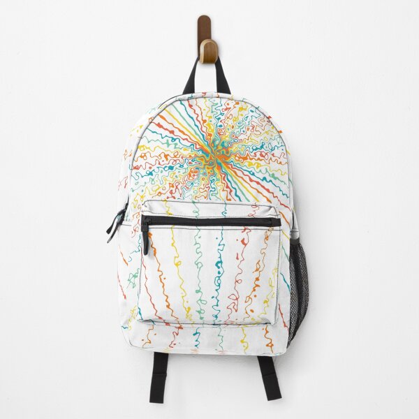 Item preview, Colorful Ripple Sun Rays Burst Sunny Polychrome Waves designed and sold by EvergreenMotifs.