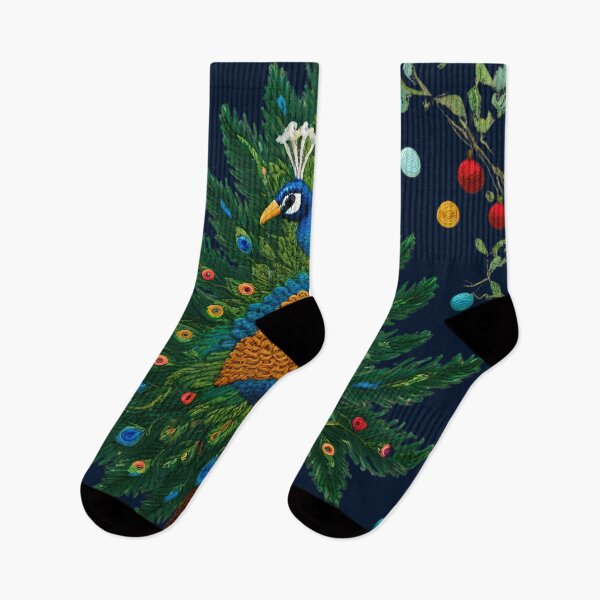 Item preview, Peacock On The Christmas Tree designed and sold by Ciervo Primavera.