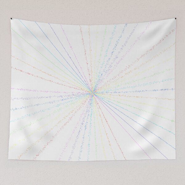 Item preview, Colorful Ripple Sun Rays Burst Sunny Polychrome Waves designed and sold by EvergreenMotifs.