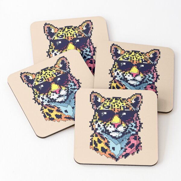 Item preview, Pixel Clouded Leopard designed and sold by NaturePixel.