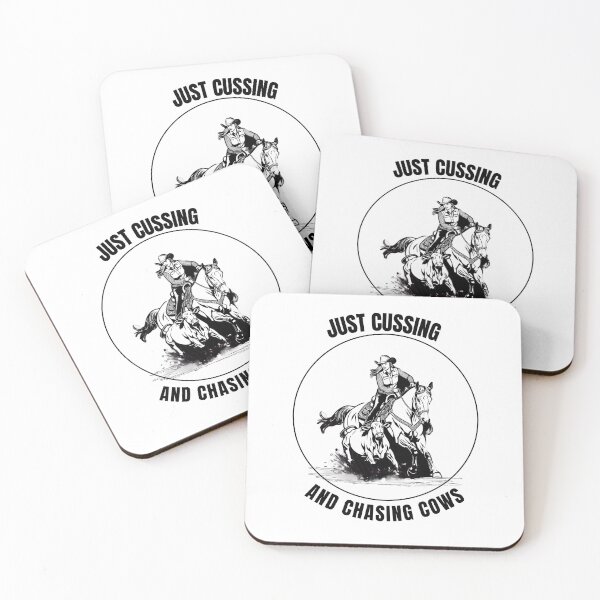 Item preview, Just Cussing and Chasing Cows - Cowgirl designed and sold by TeesbyAngela.