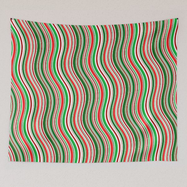 Item preview, Multicolor Vivid Prismatic Polychrome Colorful Jagged Line Waves designed and sold by EvergreenMotifs.
