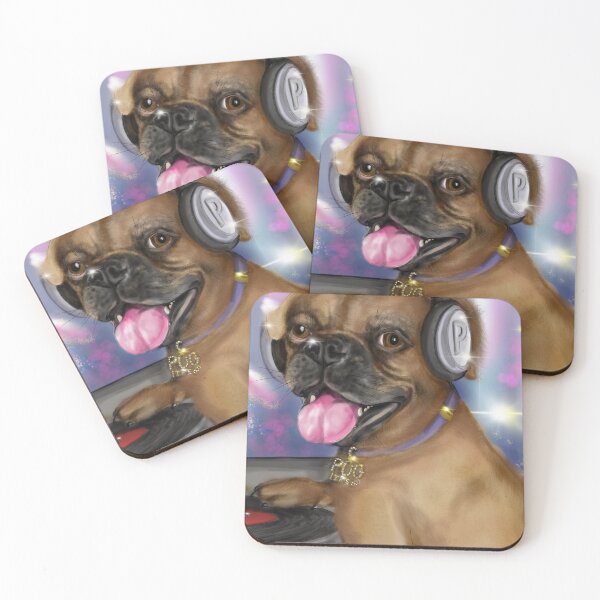 Item preview, DJ Pug Life Party Pug Dog  designed and sold by HillbillyGirl.