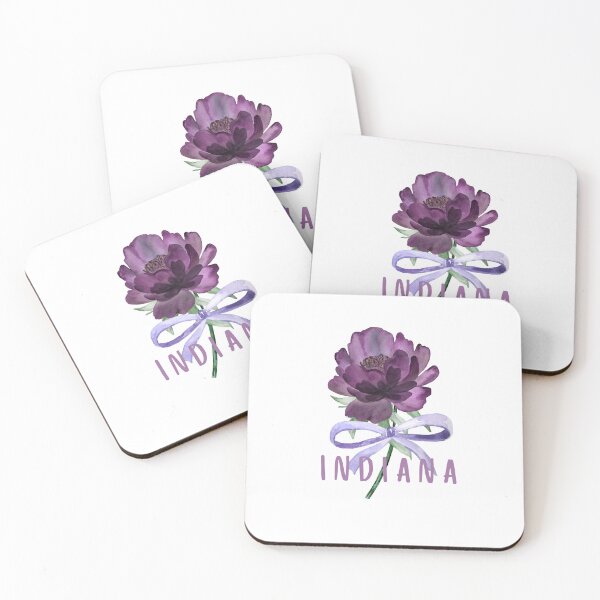 Item preview, Indiana Peony State Flower Classic T-shirt Sticker designed and sold by ThinkNature!.