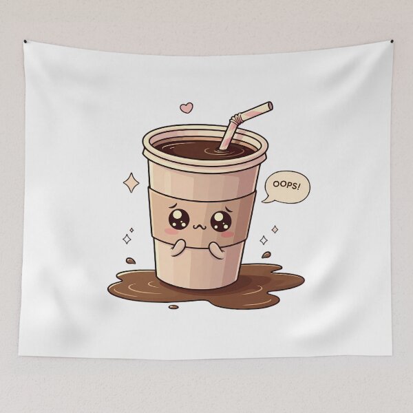 Item preview, Spilled Coffee Prank Design – Funny Faux Mess Spilled Coffee Cup  designed and sold by designsbyphi.