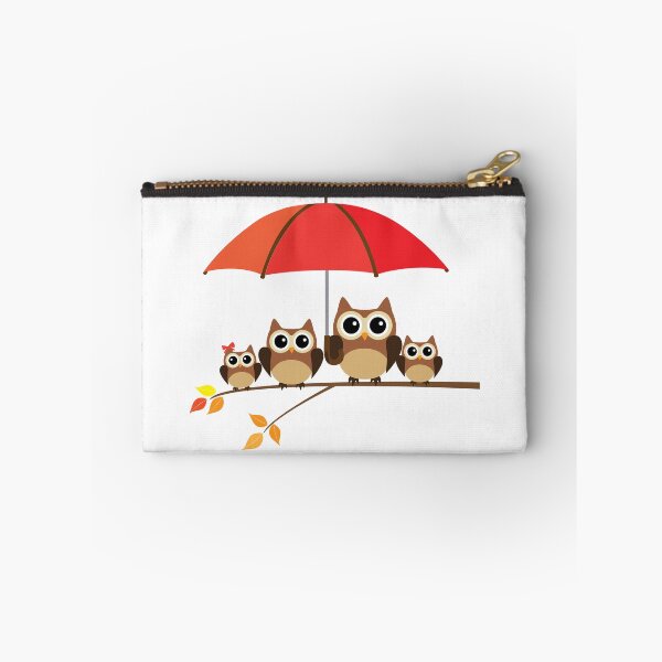 Item preview, Owl Family with an Umbrella sitting in the Tree designed and sold by MagnoliaLake.