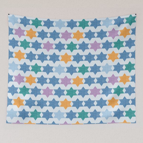 Item preview, Geometric Offset Stripe Star of David - Jewish Judaism Hanukkah  designed and sold by Leah Nicole Designs.