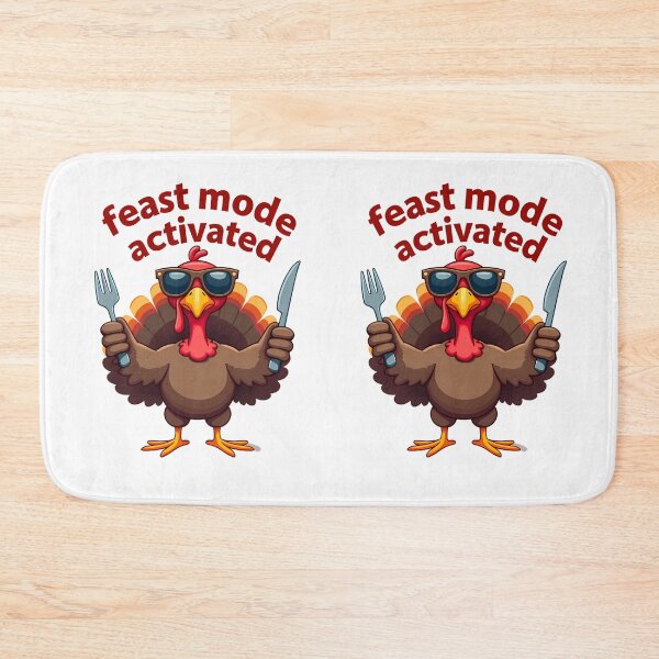 Item preview, Gobble Gobble Party Feast Mode Ready thanksgiving turkey designed and sold by ART ATTACK ZONE.