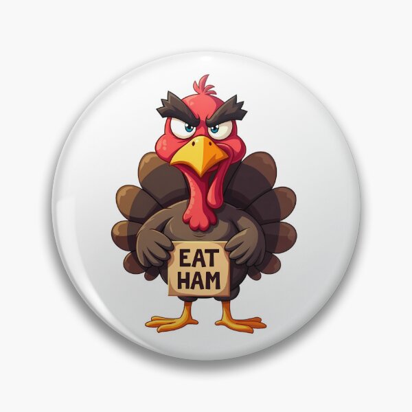 Item preview, Turkey Battle Cry Feast Mode Ready thanksgiving turkey designed and sold by ART ATTACK ZONE.