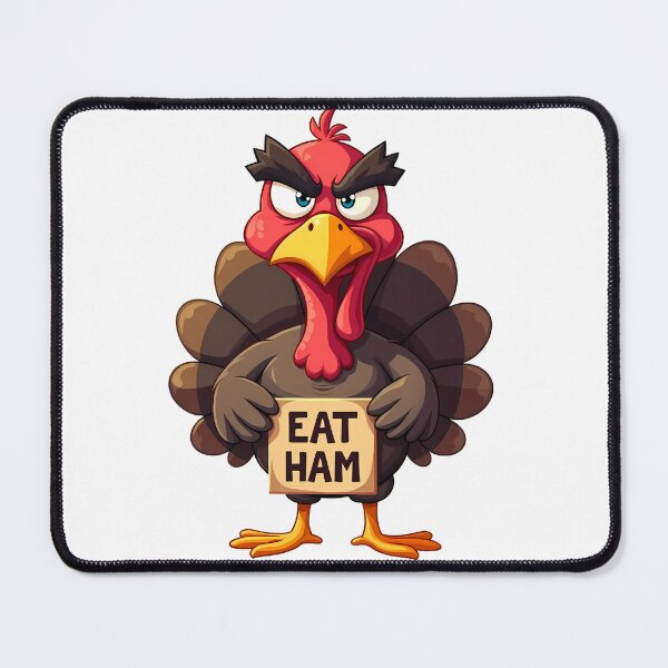 Item preview, Turkey Battle Cry Feast Mode Ready thanksgiving turkey designed and sold by ART ATTACK ZONE.
