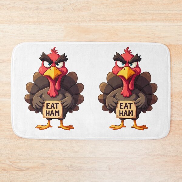 Item preview, Turkey Battle Cry Feast Mode Ready thanksgiving turkey designed and sold by ART ATTACK ZONE.