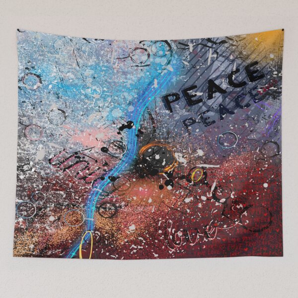 Item preview, Let There Be Peace, Abstract Piece designed and sold by Art With Impact – Statement Art & Apparel for Deep Thinkers.
