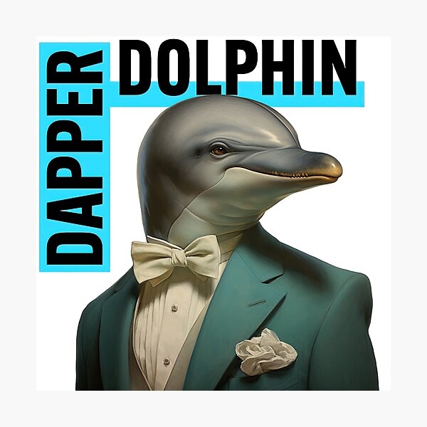 Item preview, The Dapper Dolphin: Elegance Meets Oceanic Charm designed and sold by Studio-g.