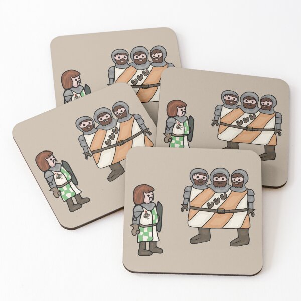 Item preview, Brave Sir Robin And The Three-Headed Giant designed and sold by Unhinged Heather.