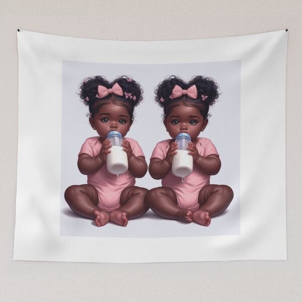 Item preview, Precious Twin Babies designed and sold by Infinitegoods1.