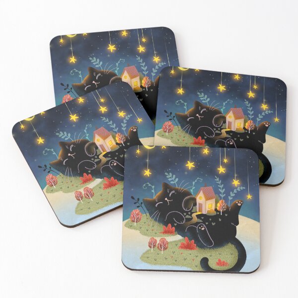 Item preview, Gato negro gigante y la cabaña designed and sold by Leandrofca.