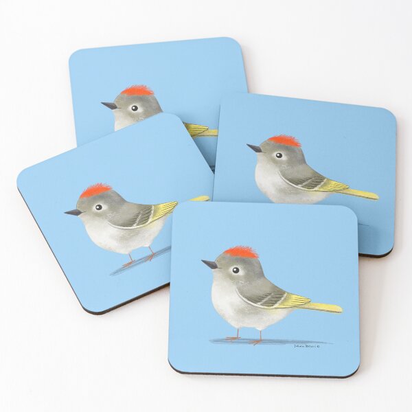 Item preview, Ruby Crowned Kinglet bird designed and sold by julianamotzko.