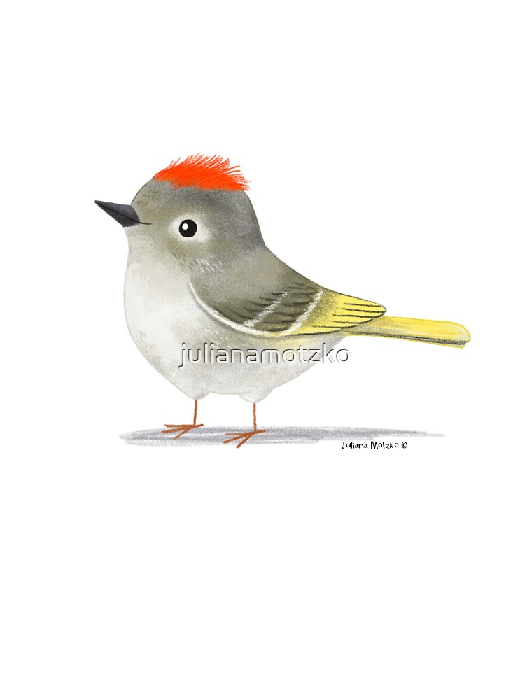 Thumbnail 2 of 2, Baby One-Piece, Ruby Crowned Kinglet bird designed and sold by julianamotzko.