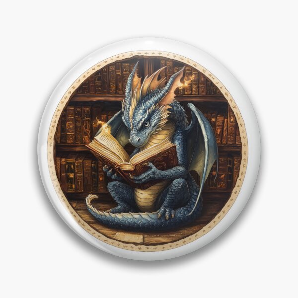 Item preview, Blue Dragon Reading A Book designed and sold by TheAnimalZ00.