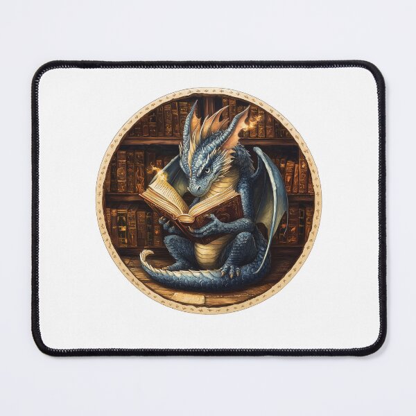 Item preview, Blue Dragon Reading A Book designed and sold by TheAnimalZ00.