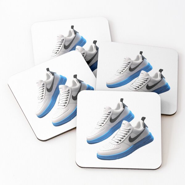 Item preview, "White and Blue Sneakers - Modern and Trendy Footwear Design" designed and sold by PRIME4YOU.