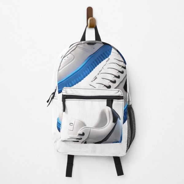 Item preview, "White and Blue Sneakers - Modern and Trendy Footwear Design" designed and sold by PRIME4YOU.