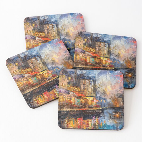 Item preview, Impressionist Street Cafe designed and sold by NeoNebulaArt.
