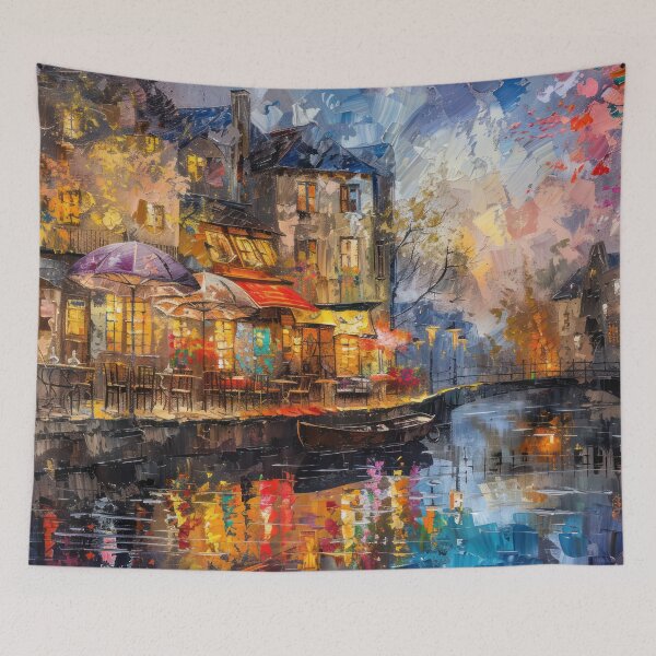 Item preview, Impressionist Street Cafe designed and sold by NeoNebulaArt.