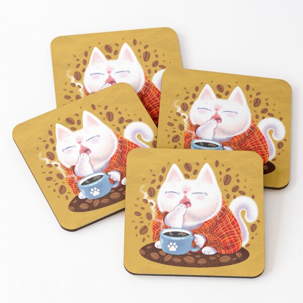 Item preview, Cat and coffee designed and sold by Leandrofca.