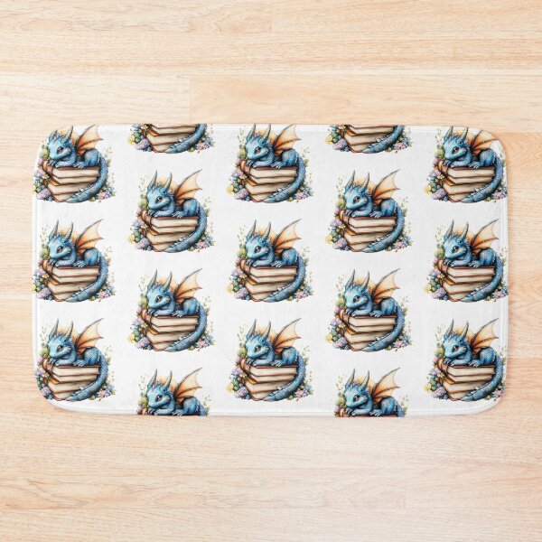 Item preview, Cute Blue Dragon On A Stack Of Books designed and sold by TheAnimalZ00.