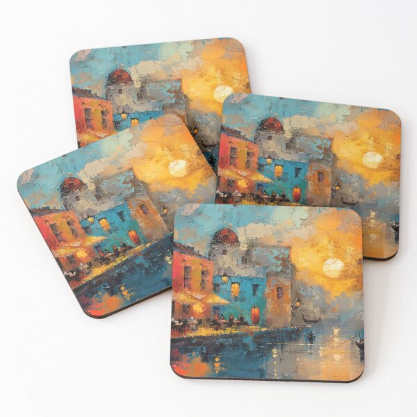 Item preview, Impressionist Street Cafe designed and sold by NeoNebulaArt.