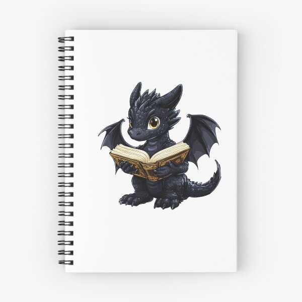 Item preview, Black Dragon Reading designed and sold by TheAnimalZ00.