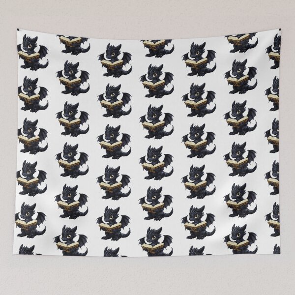 Item preview, Black Dragon Reading designed and sold by TheAnimalZ00.