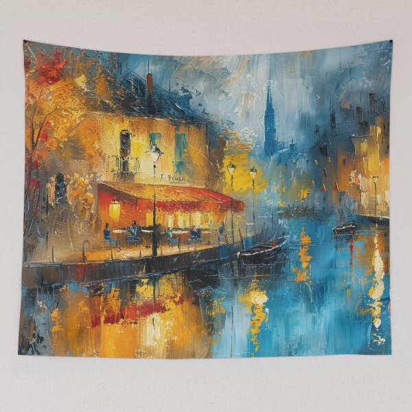 Item preview, Impressionist Street Cafe designed and sold by NeoNebulaArt.