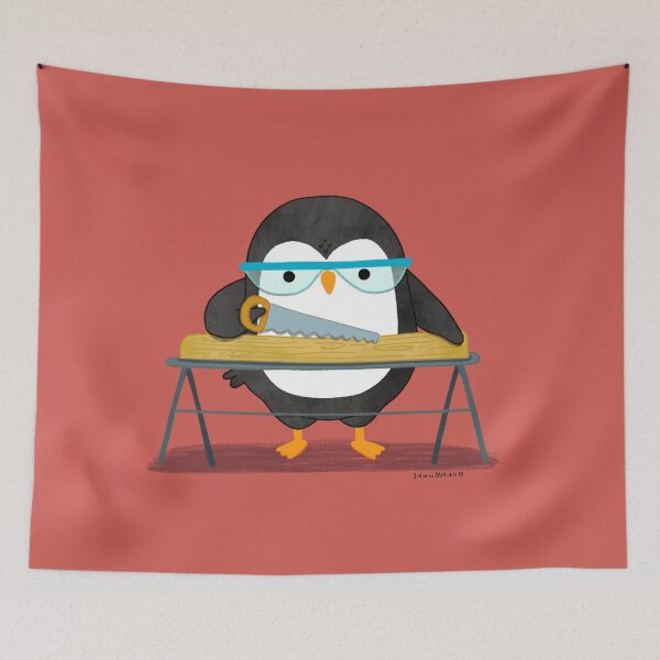 Item preview, Carpenter Penguin designed and sold by thepenguinsfamily.