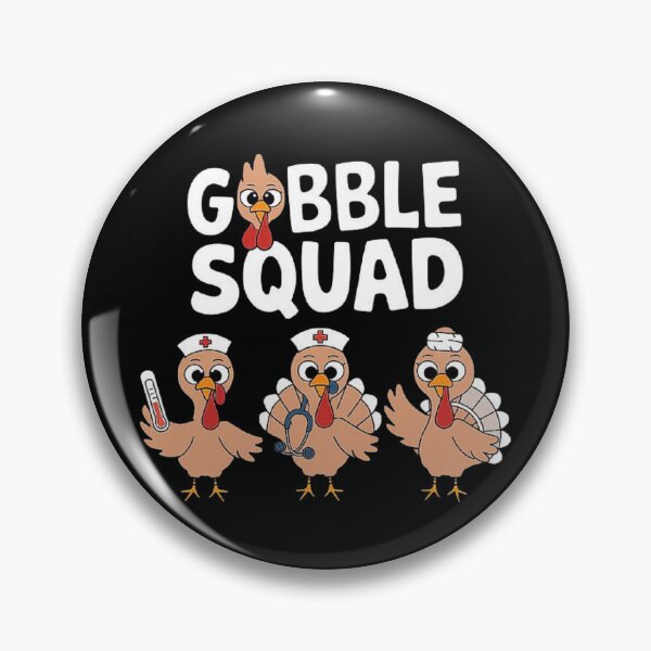 Artikelvorschau, Truthahn verschlingen Squad Krankenschwester Frohes Thanksgiving entworfen und verkauft von love3617.