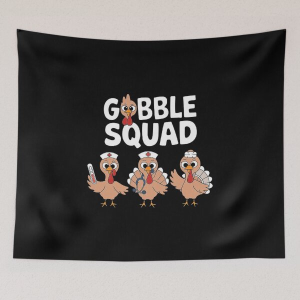 Item preview, Turkey Gobble Squad Nurse Happy Thanksgiving designed and sold by love3617.