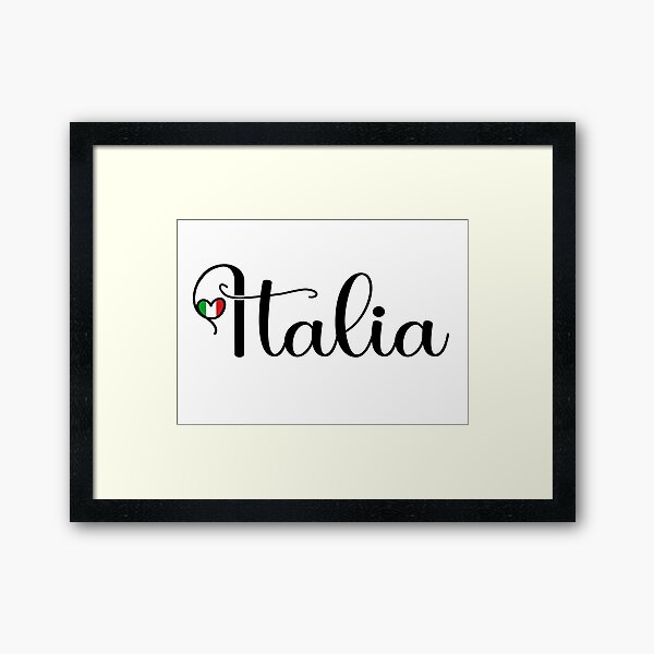 Item preview, Italia With Italian Heart - I Love Italia  designed and sold by molamode.