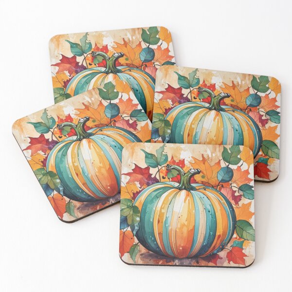Item preview, Watercolor Fall Pumpkins designed and sold by Sol-threads.